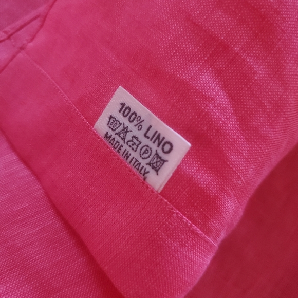 💯 Domenico Vacca Italian Linen Blouse - Picture 13 of 16